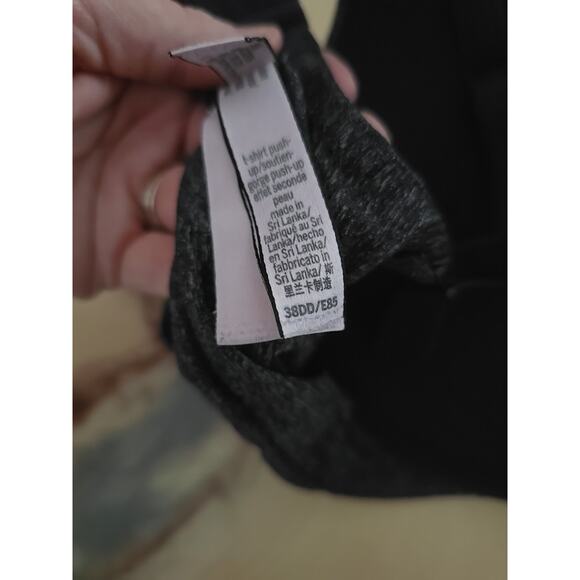 Victoria's Secret Black Full Coverage Underwire T-Shirt Push Up Bra Size 38DD - Picture 5 of 7